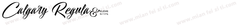 Calgary Regula字体转换